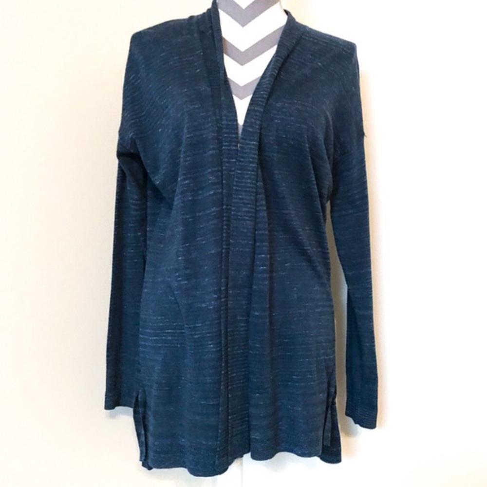 Lou & Grey Marled Open Front Cardigan